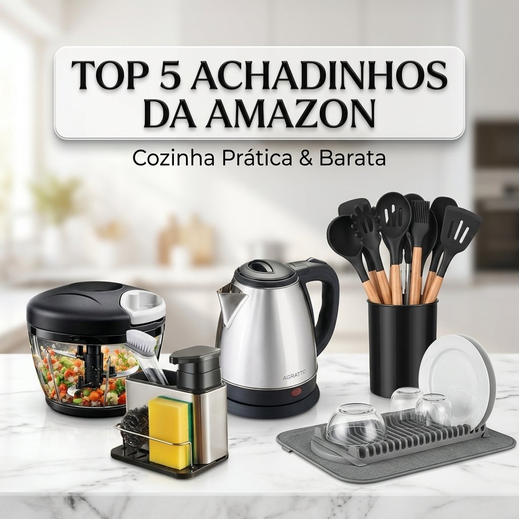 Leia mais sobre o artigo Top 5 Achadinhos de Cozinha da Amazon que Valem a Pena em 2026