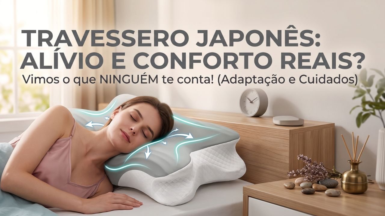 Leia mais sobre o artigo Travesseiro Cervical Japonês Funciona Mesmo? O que Ninguém te Conta Antes de Comprar